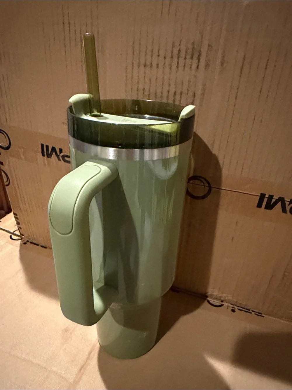 Starbucks Stanley Olive Green Travel Tumbler with Handle